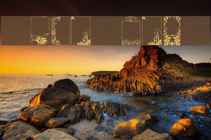 KR Holiday Frames 1 Font examples