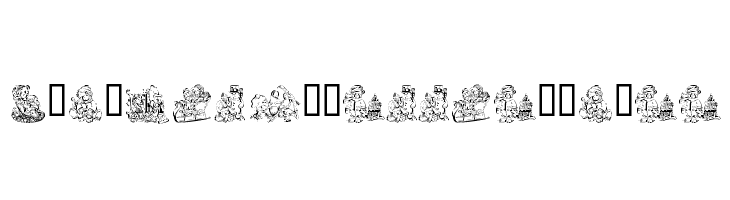 KR Holiday Teddies Three Font