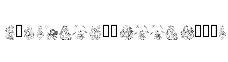 KR Holiday Teddies Two Font