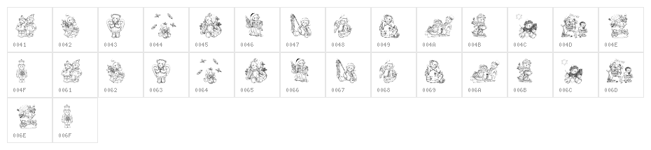 KR Holiday Teddies Two Character Map