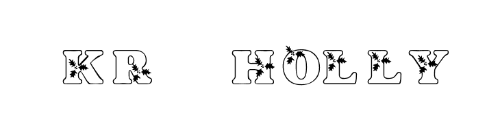KR Holly  font caratteri gratis