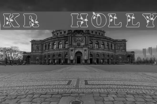 KR Holly Font examples