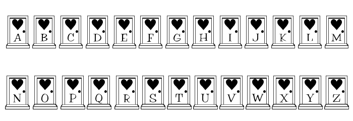 KR Home Is Where The Heart Is Font OTHER CHARS