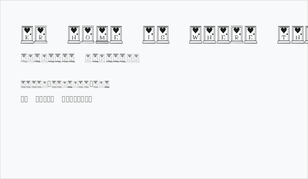 KR Home Is Where The Heart Is Business Card