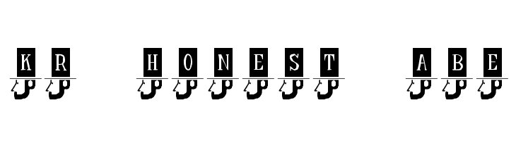 KR Honest Abe  Free Fonts Download