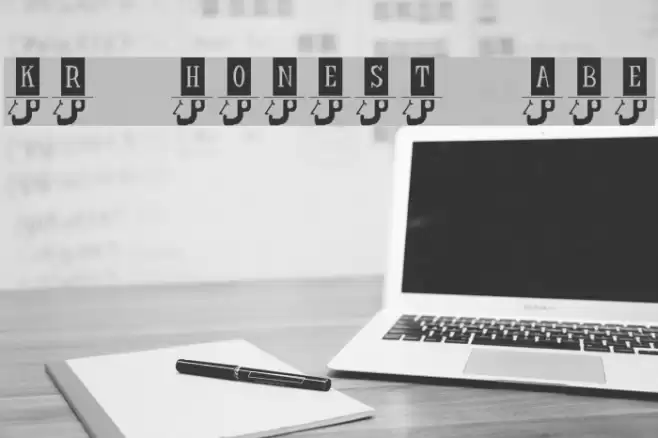 KR Honest Abe Font examples