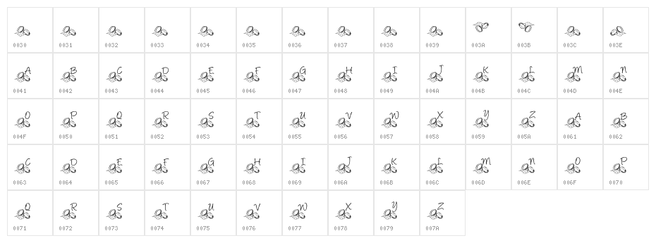KR I Do! Character Map