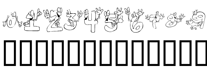 KR I'm This Many! Font OTHER CHARS