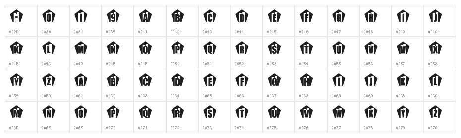 KR In Memory Character Map