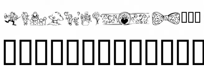 KR Irish Kat 2 Font OTHER CHARS