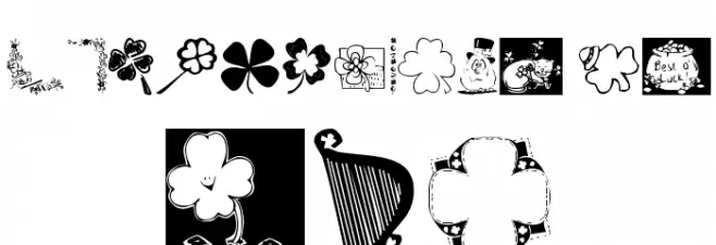KR Irish Kat 3 Fonte MAIÚSCULAS