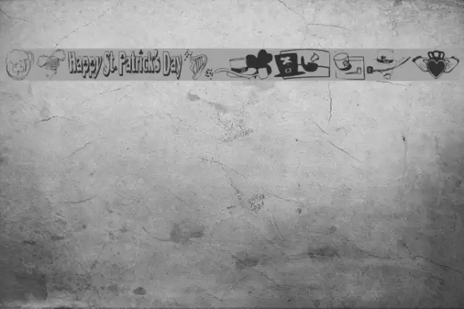 KR Irish Kat 5 Font examples