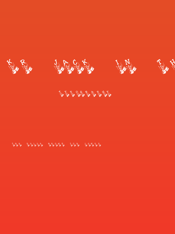 KR Jack In The Box Poster