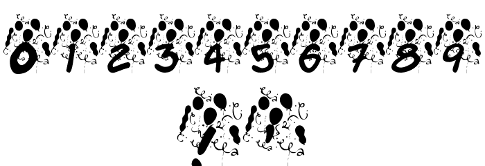 KR Jenna's Party Font OTHER CHARS