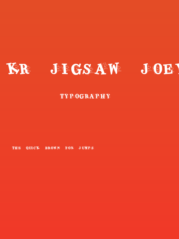 KR Jigsaw Joey Poster