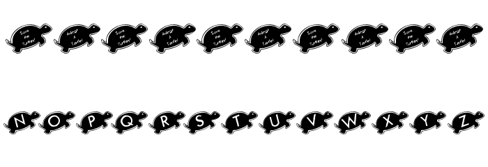 KR Julies Turtle Rescue Font OTHER CHARS