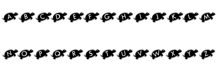 KR Julies Turtle Rescue Font LOWERCASE