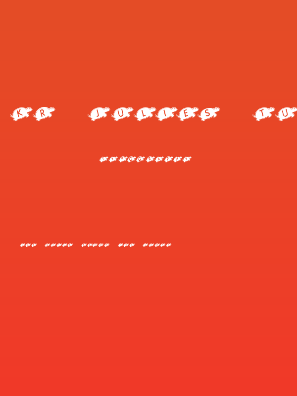 KR Julies Turtle Rescue Poster