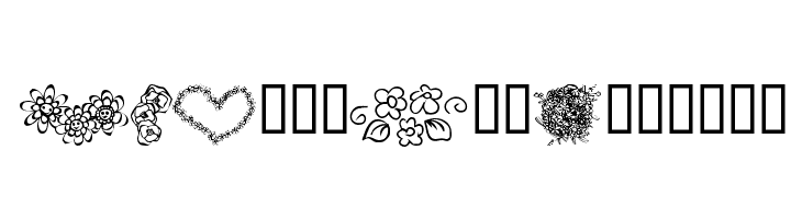 KR Just The Flowers  Descarca Fonturi Gratis
