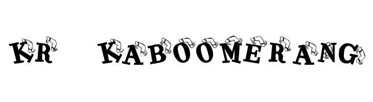 KR Kaboomerang Font