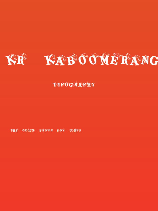 KR Kaboomerang Poster