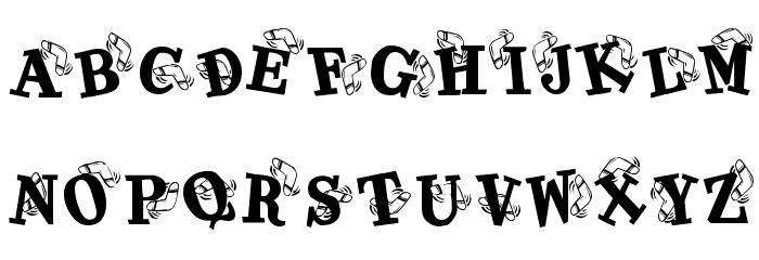 KR Kaboomerang Font LOWERCASE