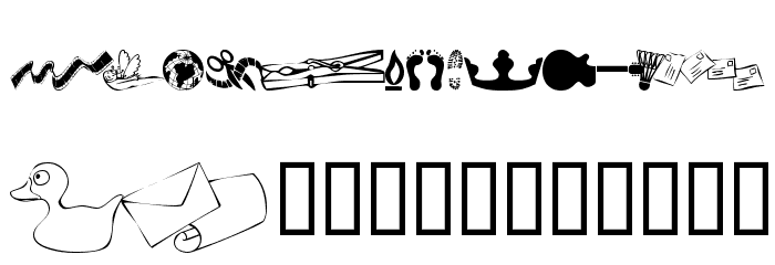 KR Katlings Eleven Font OTHER CHARS