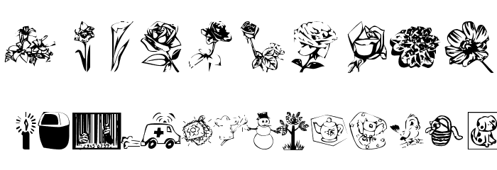 KR Katlings Five Font OTHER CHARS