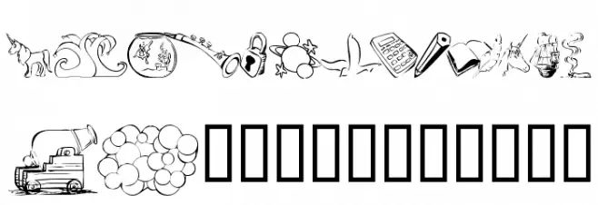 KR Katlings Fourteen Font OTHER CHARS