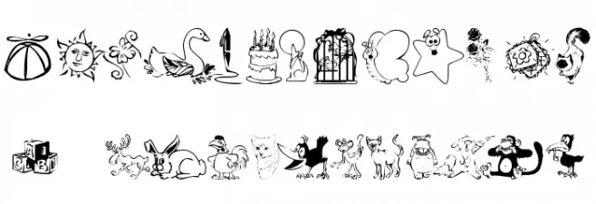 KR Katlings Nine Font OTHER CHARS