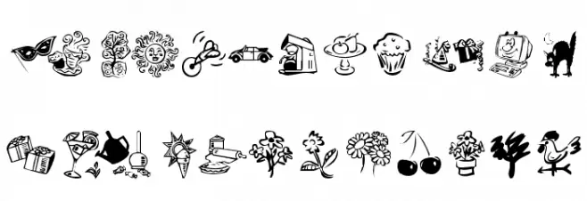 KR Katlings Three خط أحرف صغيرة