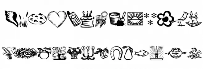 KR Katlings Font OTHER CHARS