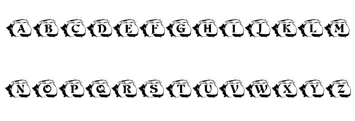 KR Kat's Caulron Font LOWERCASE