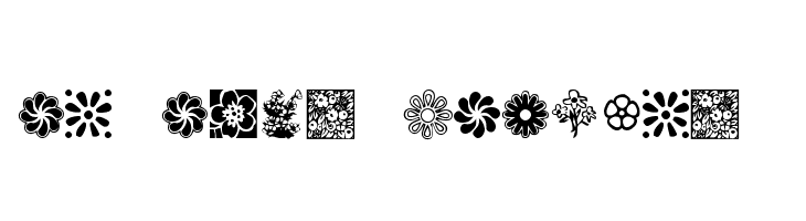 KR Kat's Flowers 2  Fuentes Gratis Descargar