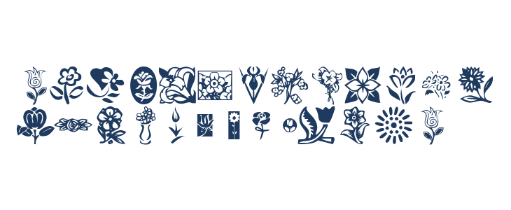 KR Kat's Flowers Lowercase