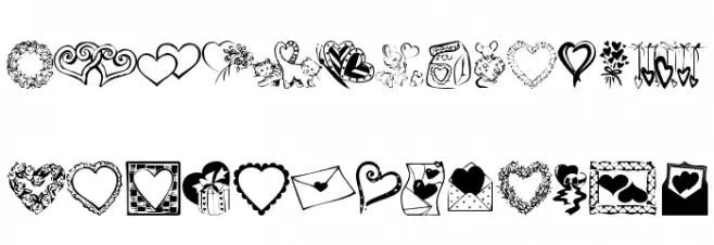 KR Kat's Got A New Valentine Font Litere mari