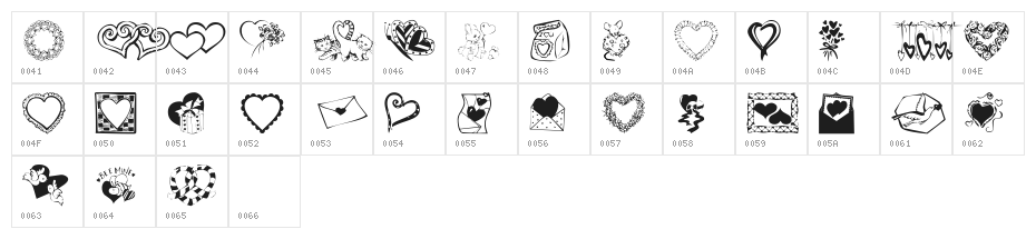 KR Kat's Got A New Valentine Character Map