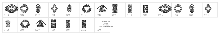 KR Keltic Five Character Map