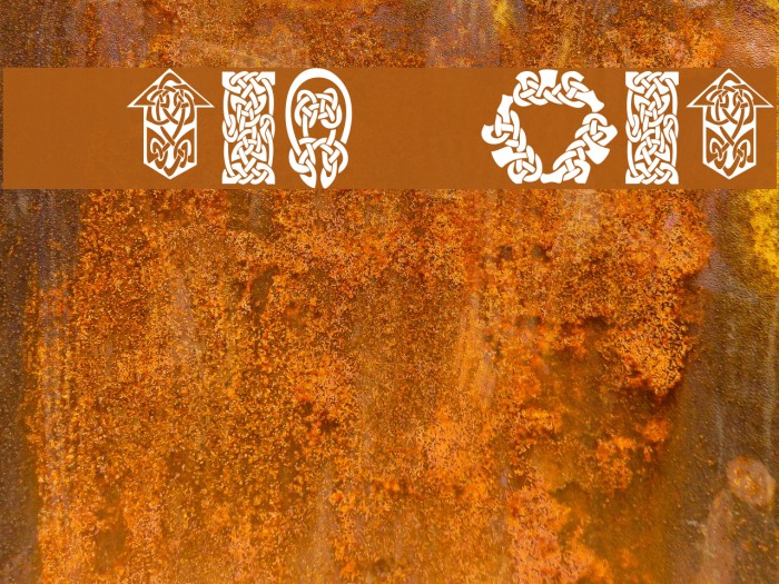 KR Keltic Five Font examples