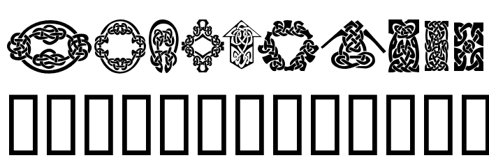 KR Keltic Five Font LOWERCASE