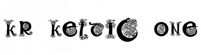 KR Keltic One  font caratteri gratis