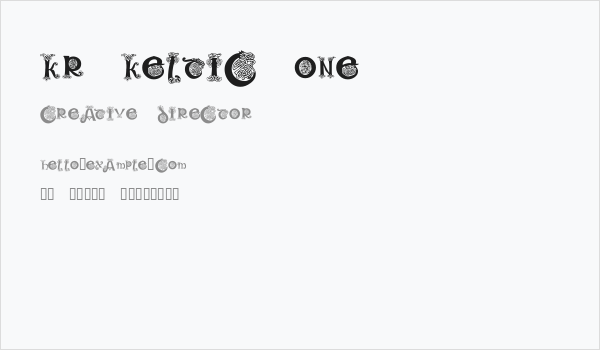 KR Keltic One Business Card