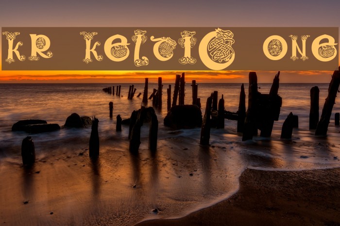 KR Keltic One Font examples