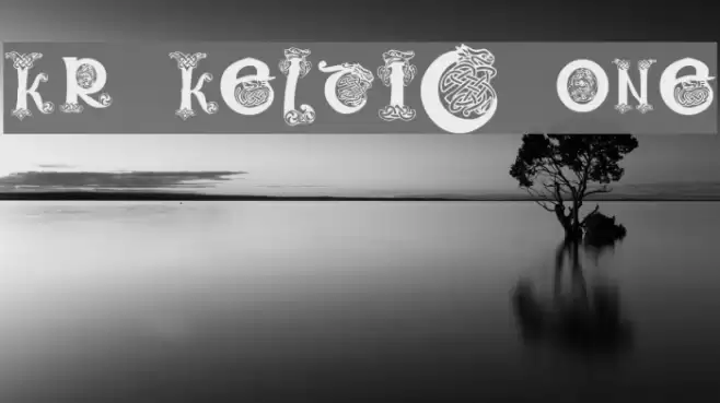 KR Keltic One Font examples