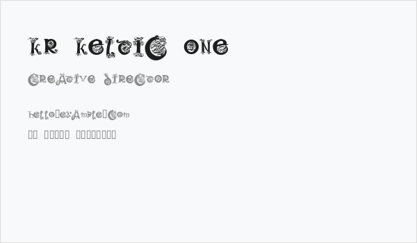 KR Keltic One Business Card