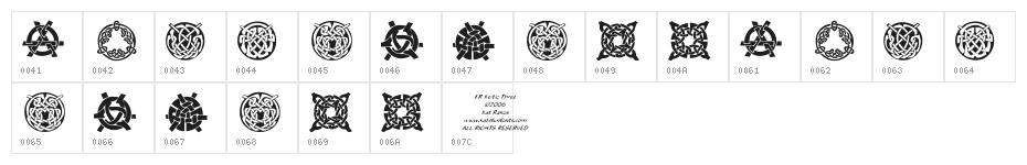KR Keltic Three Character Map