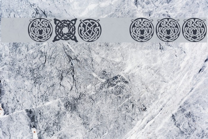 KR Keltic Three Font examples
