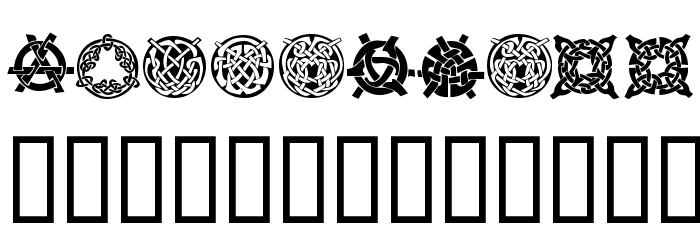 KR Keltic Three Font LOWERCASE