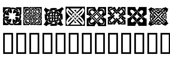 KR Keltic Two Font LOWERCASE