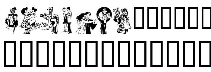 KR Kick Up Your Heels フォント その他の文字